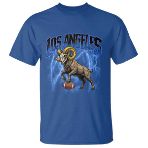 Gothic Lightning Ram Skull T Shirt Game Day Sports Fan Gift