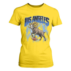 Gothic Lightning Ram Skull T Shirt For Women Game Day Sports Fan Gift