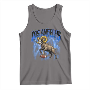 Gothic Lightning Ram Skull Tank Top Game Day Sports Fan Gift
