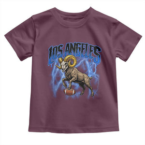 Gothic Lightning Ram Skull Toddler T Shirt Game Day Sports Fan Gift