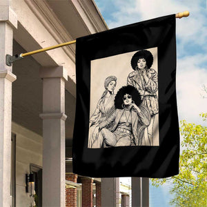 Vintage 70s Afro Queen Black Girl Pride Fashion Garden Flag