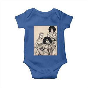 Vintage 70s Afro Queen Black Girl Pride Fashion Baby Onesie