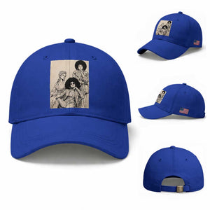 Vintage 70s Afro Queen Black Girl Pride Fashion Baseball Cap