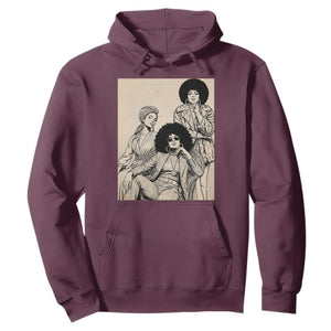 Vintage 70s Afro Queen Black Girl Pride Fashion Hoodie