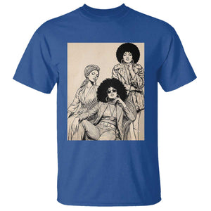 Vintage 70s Afro Queen Black Girl Pride Fashion T Shirt