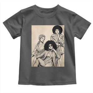 Vintage 70s Afro Queen Black Girl Pride Fashion Toddler T Shirt
