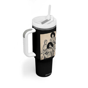 Vintage 70s Afro Queen Black Girl Pride Fashion Tumbler With Handle