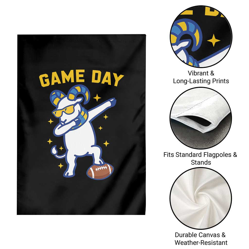 Funny Dabbing Ram Garden Flag Los Angeles Sports Fan Gift
