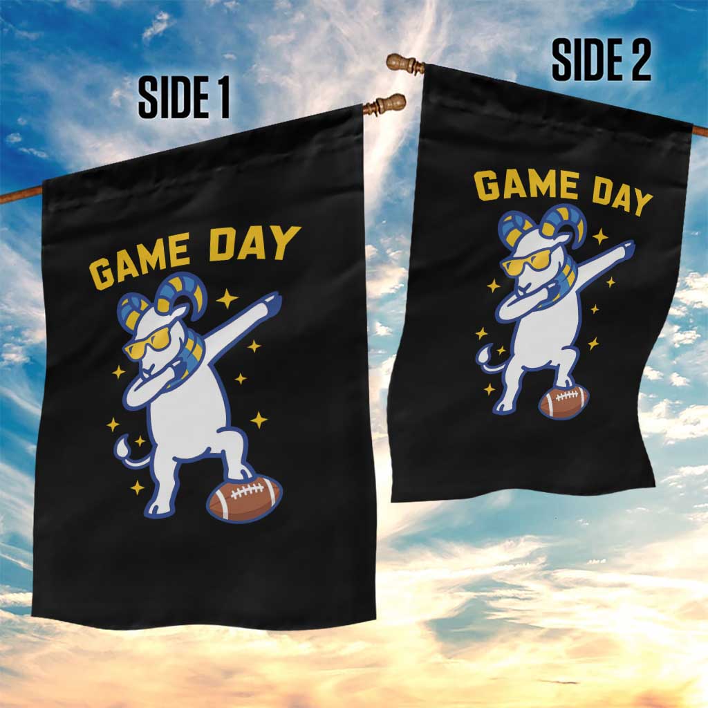 Funny Dabbing Ram Garden Flag Los Angeles Sports Fan Gift