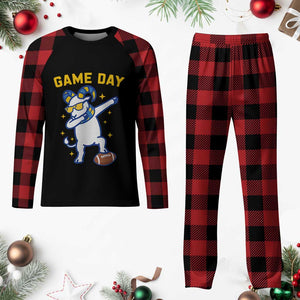 Funny Dabbing Ram Plaid Pajama Set Los Angeles Sports Fan Gift