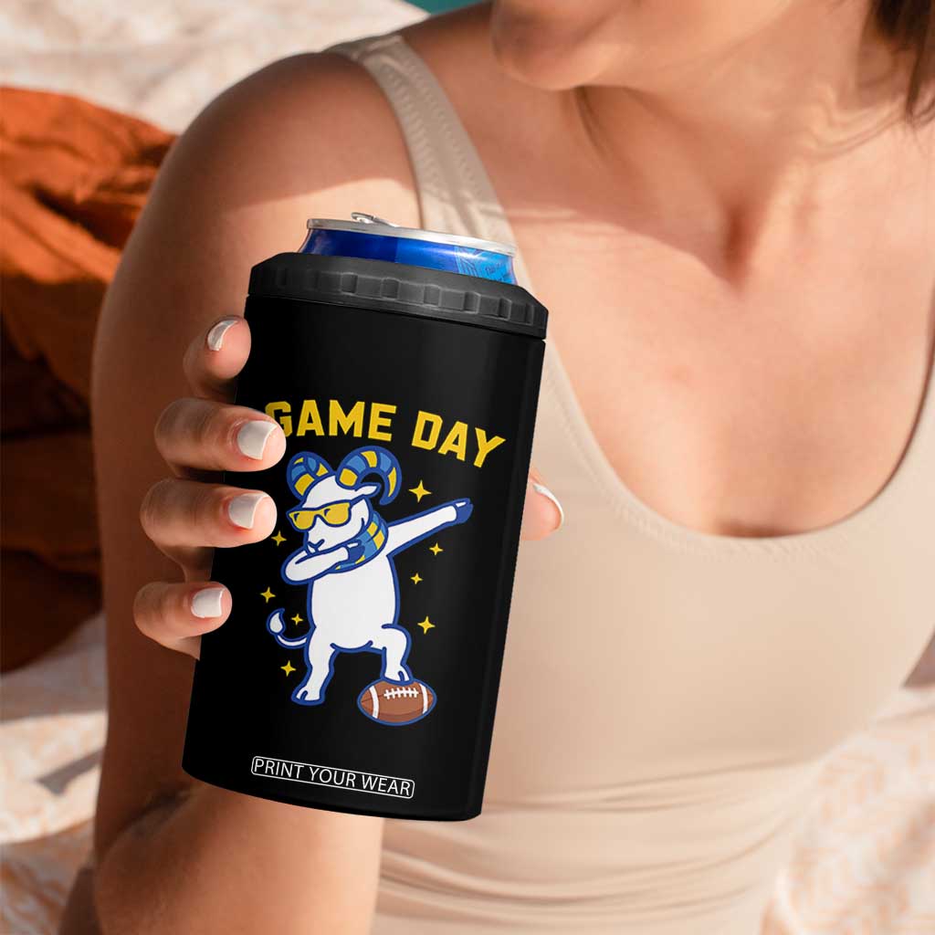 Funny Dabbing Ram 4 in 1 Can Cooler Tumbler Los Angeles Sports Fan Gift