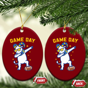 Funny Dabbing Ram Ceramic Ornament Los Angeles Sports Fan Gift