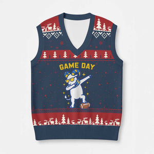 Funny Dabbing Ram V-Neck Knit Sweater Vest Los Angeles Sports Fan Gift