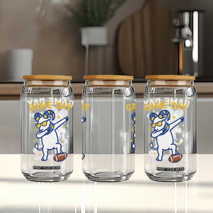 Funny Dabbing Ram Glass Can Los Angeles Sports Fan Gift