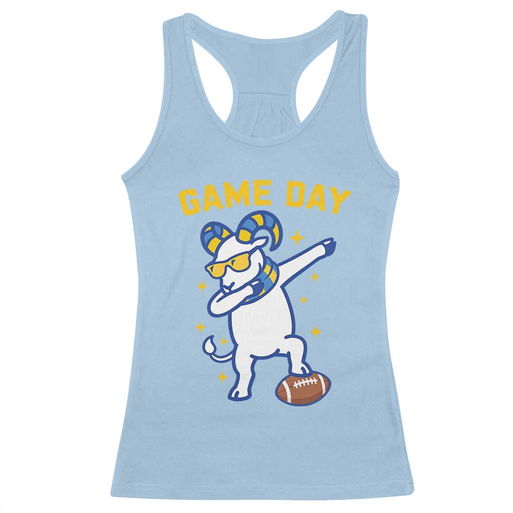 Funny Dabbing Ram Racerback Tank Top Los Angeles Sports Fan Gift