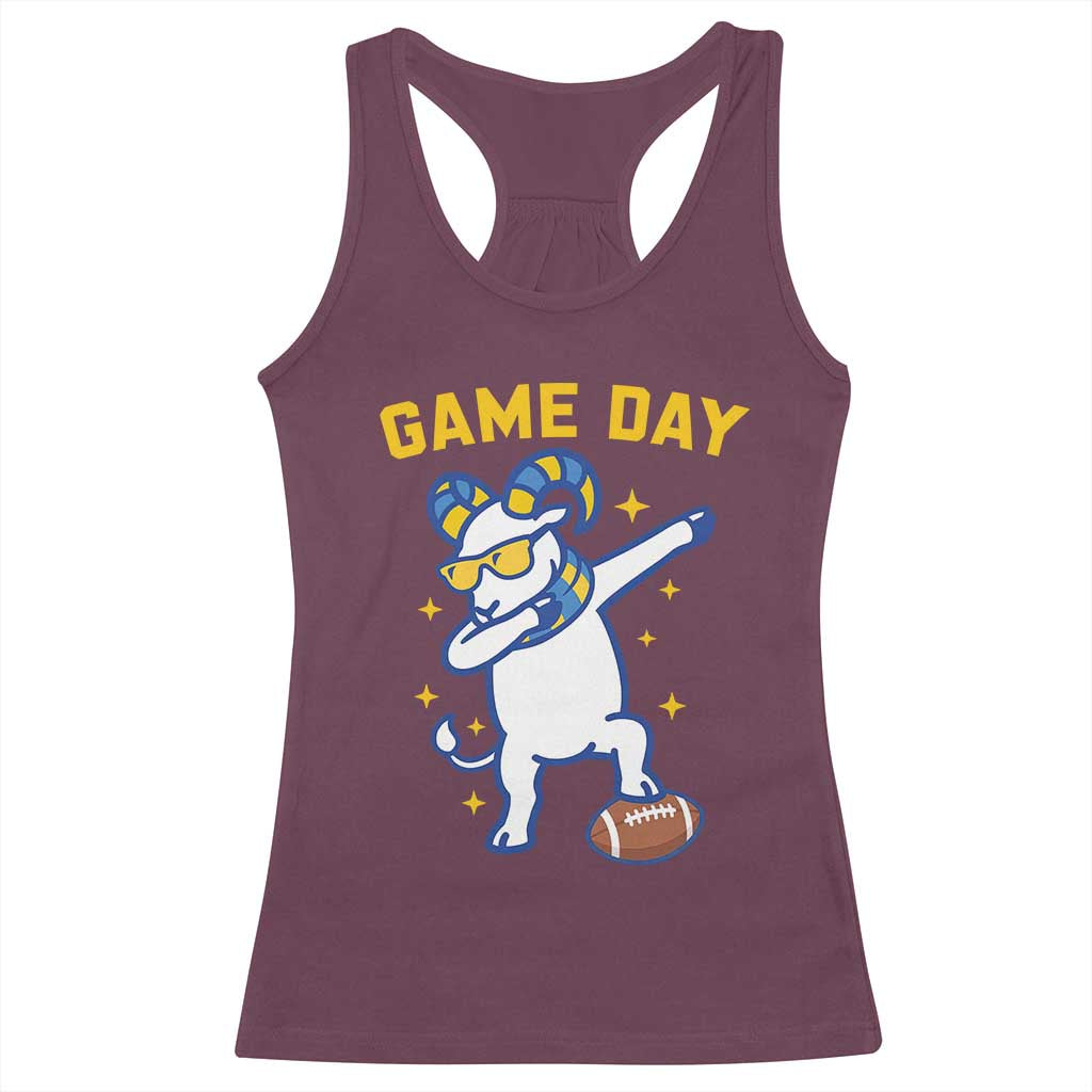 Funny Dabbing Ram Racerback Tank Top Los Angeles Sports Fan Gift