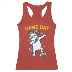 Funny Dabbing Ram Racerback Tank Top Los Angeles Sports Fan Gift