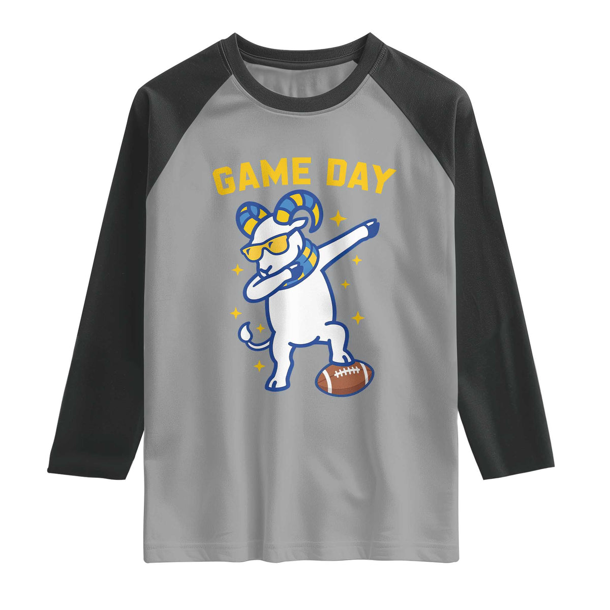 Funny Dabbing Ram Raglan Shirt Los Angeles Sports Fan Gift