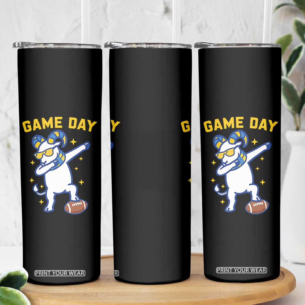Funny Dabbing Ram Skinny Tumbler Los Angeles Sports Fan Gift