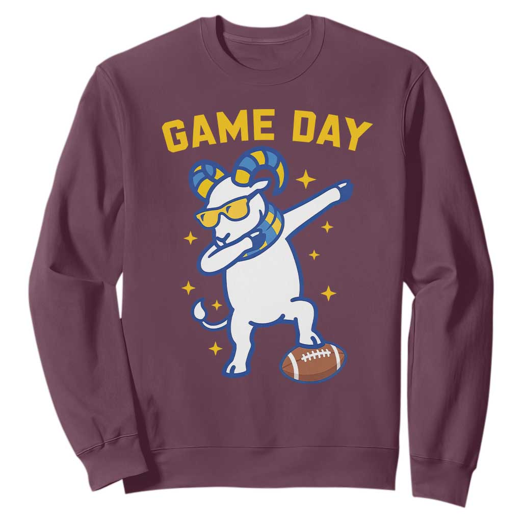 Funny Dabbing Ram Sweatshirt Los Angeles Sports Fan Gift