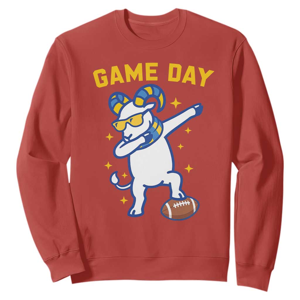 Funny Dabbing Ram Sweatshirt Los Angeles Sports Fan Gift