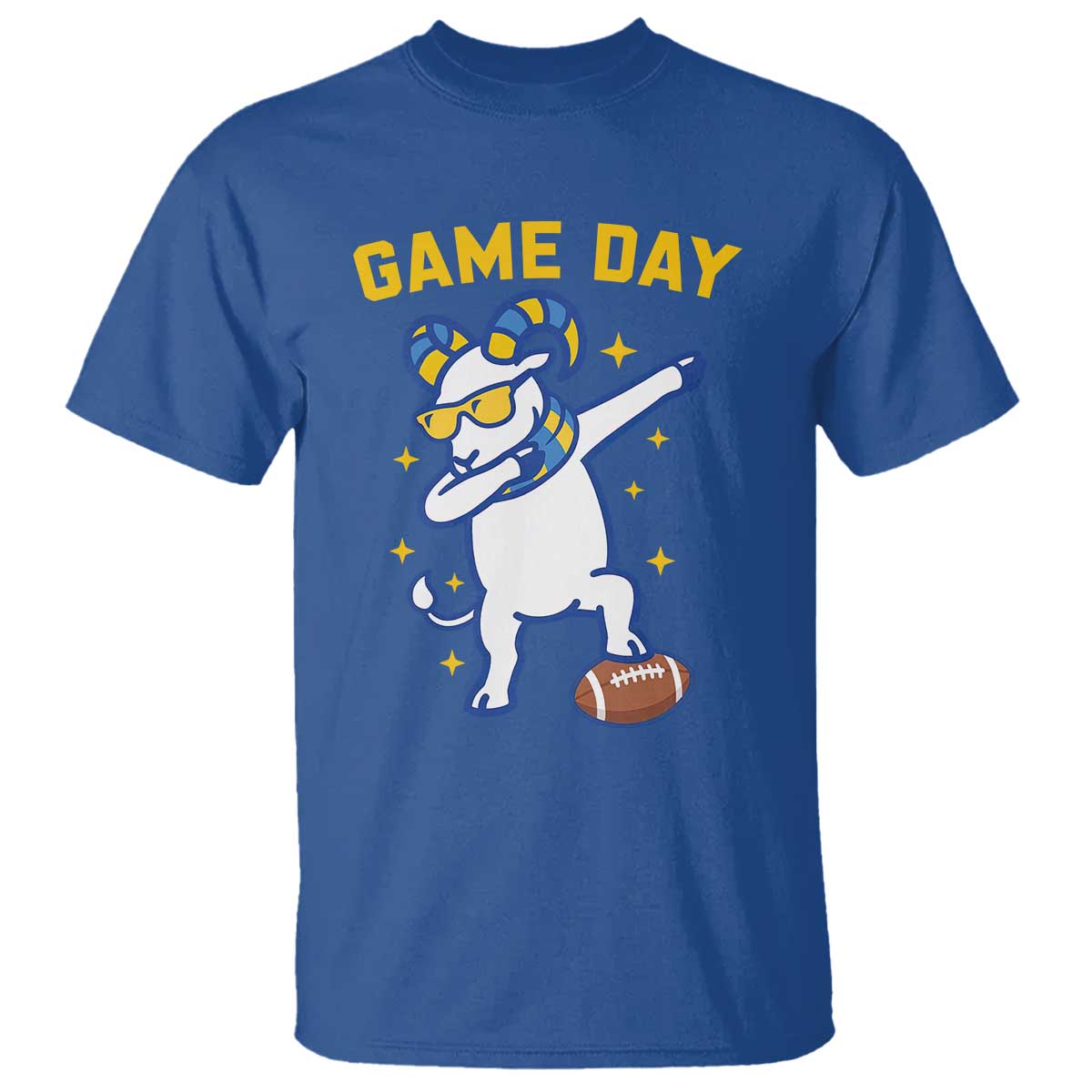 Funny Dabbing Ram T Shirt Los Angeles Sports Fan Gift TS12 Royal Blue Print Your Wear