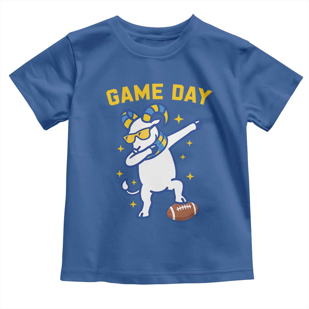 Funny Dabbing Ram Toddler T Shirt Los Angeles Sports Fan Gift TS12 Royal Blue Print Your Wear