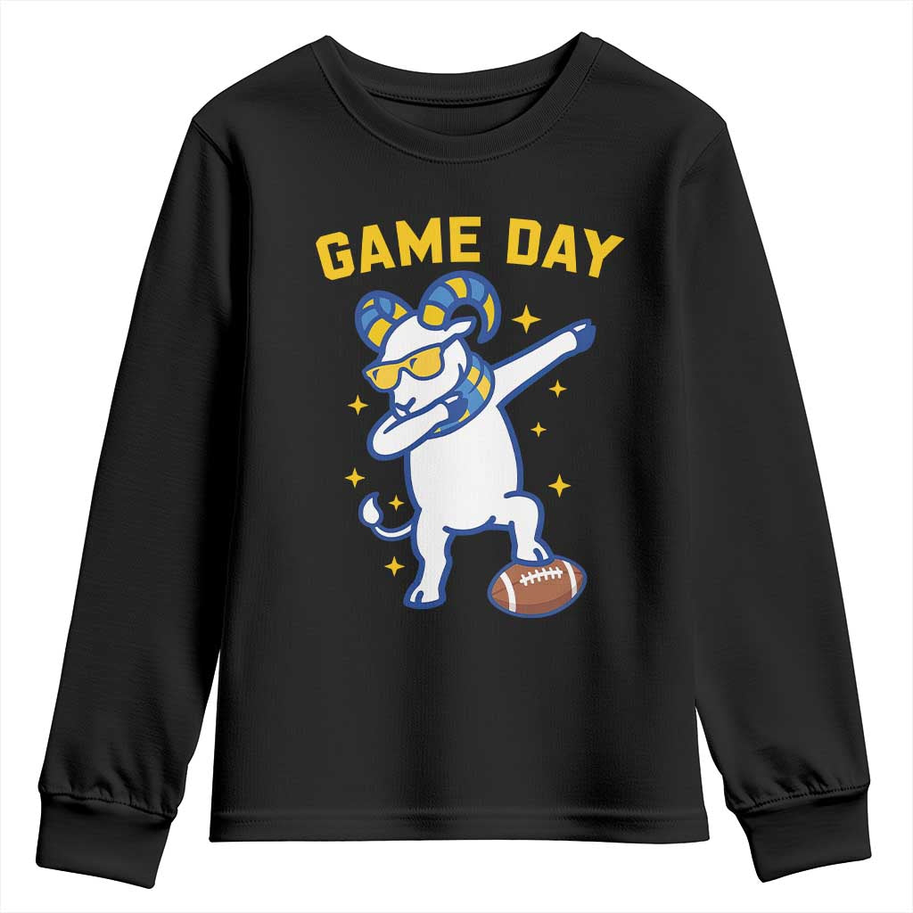 Funny Dabbing Ram Youth Sweatshirt Los Angeles Sports Fan Gift