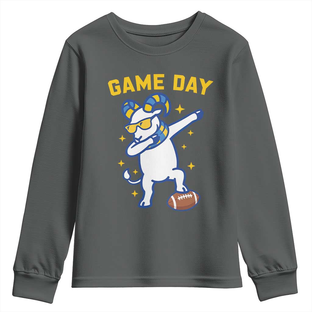 Funny Dabbing Ram Youth Sweatshirt Los Angeles Sports Fan Gift