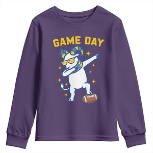 Funny Dabbing Ram Youth Sweatshirt Los Angeles Sports Fan Gift