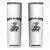 Cowboy Frog Riding Raccoon Skinny Tumbler Let's Go Girls TS12 White Print Your Wear