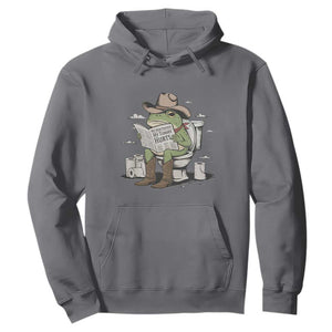 Funny Cowboy Frog Hoodie Not Now Partner My Tummy Hurts TS12 Charcoal Print Your Wear