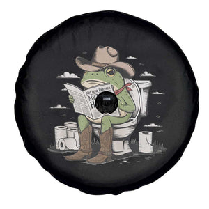 Funny Cowboy Frog Spare Tire Cover Not Now Partner My Tummy Hurts TS12 Print Your Wear
