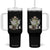 Funny Cowboy Frog Tumbler With Handle Not Now Partner My Tummy Hurts TS12 One Size: 40 oz Black Print Your Wear
