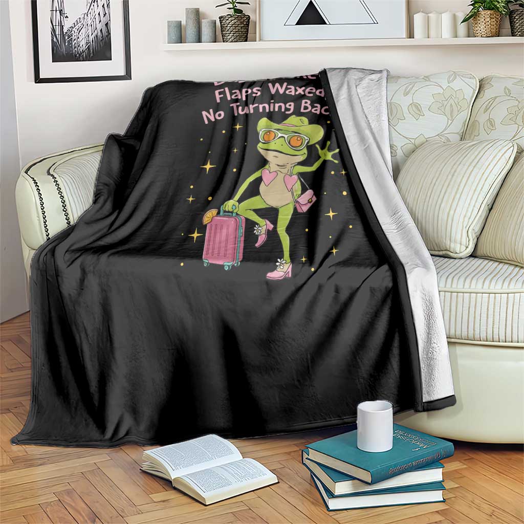 Funny Girls Trip Frog Throw Blanket Bags Packed Flaps Waxed TS12 Print Your Wear