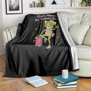 Funny Girls Trip Frog Throw Blanket Bags Packed Flaps Waxed TS12 Print Your Wear