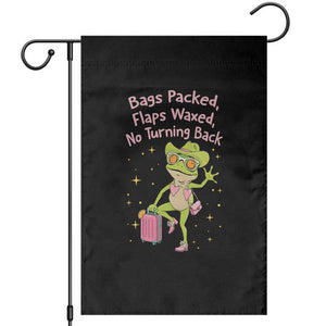 Funny Girls Trip Frog Garden Flag Bags Packed Flaps Waxed TS12 Black Print Your Wear