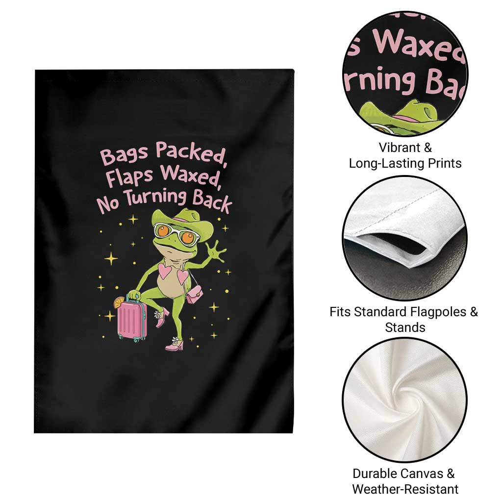 Funny Girls Trip Frog Garden Flag Bags Packed Flaps Waxed TS12 Print Your Wear
