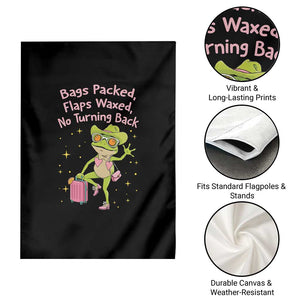 Funny Girls Trip Frog Garden Flag Bags Packed Flaps Waxed TS12 Print Your Wear