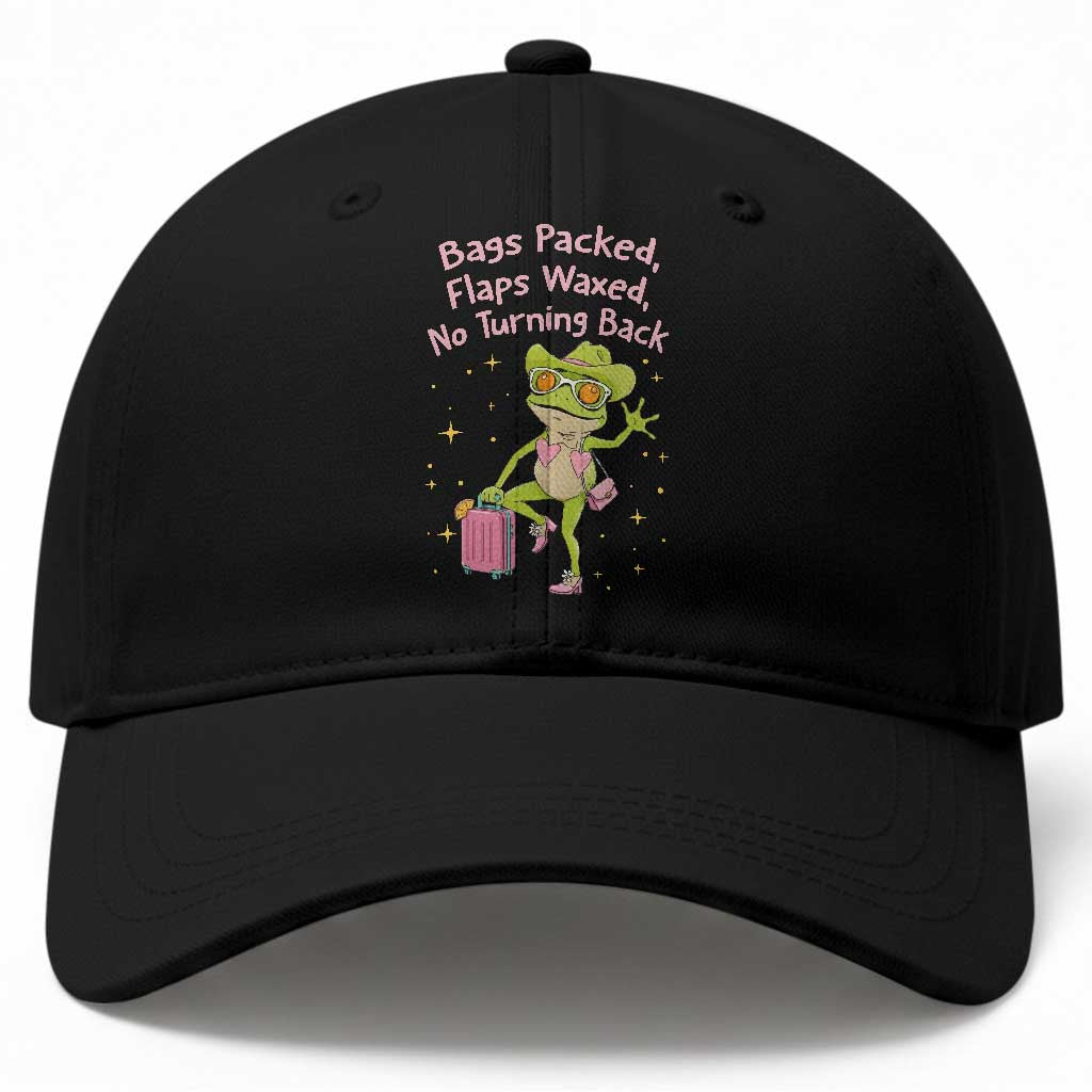 Funny Girls Trip Frog Baseball Cap Bags Packed Flaps Waxed TS12 Print Your Wear