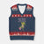 Funny Girls Trip Frog V-Neck Knit Sweater Vest Bags Packed Flaps Waxed TS12 Navy Red Print Your Wear