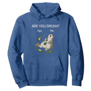 Cat Lover Humor Hoodie Are You Drunk Funny Beer Gift TS12 Royal Blue Print Your Wear