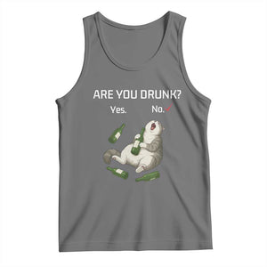 Cat Lover Humor Tank Top Are You Drunk Funny Beer Gift TS12 Black Heather Print Your Wear