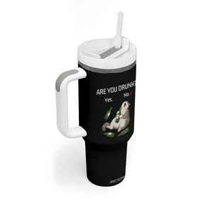 Cat Lover Humor Tumbler With Handle Are You Drunk Funny Beer Gift TS12 Print Your Wear