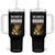Funny Cat Drinking Beer Tumbler With Handle You Might Be Drunk TS12 One Size: 40 oz Black Print Your Wear