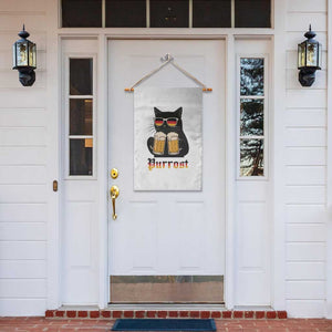Oktoberfest Prost Cat Drinking Garden Flag Funny Purrost German Beer Gift TS12 Print Your Wear