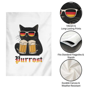 Oktoberfest Prost Cat Drinking Garden Flag Funny Purrost German Beer Gift TS12 Print Your Wear