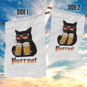 Oktoberfest Prost Cat Drinking Garden Flag Funny Purrost German Beer Gift TS12 Print Your Wear