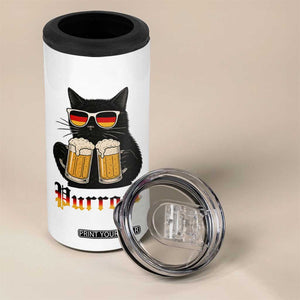 Oktoberfest Prost Cat Drinking 4 in 1 Can Cooler Tumbler Funny Purrost German Beer Gift TS12 Print Your Wear