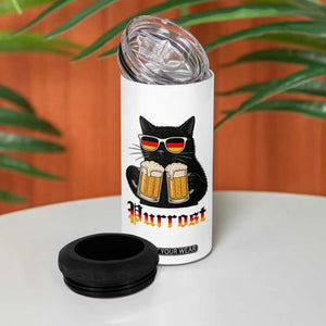 Oktoberfest Prost Cat Drinking 4 in 1 Can Cooler Tumbler Funny Purrost German Beer Gift TS12 Print Your Wear